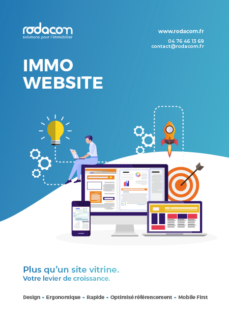 Création Site Internet Immobilier - Site Web Agence Immobilière - Solution Immo Website Rodacom